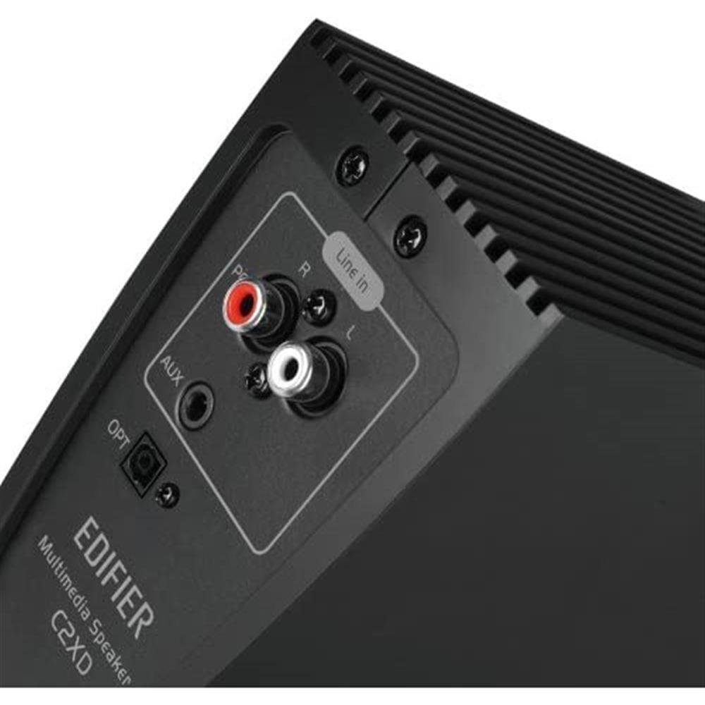 Edifier® C2XD 2.1 Lautsprechersystem (53 W, mit Infrarot-Fernbedienung, optischer Eingang)
