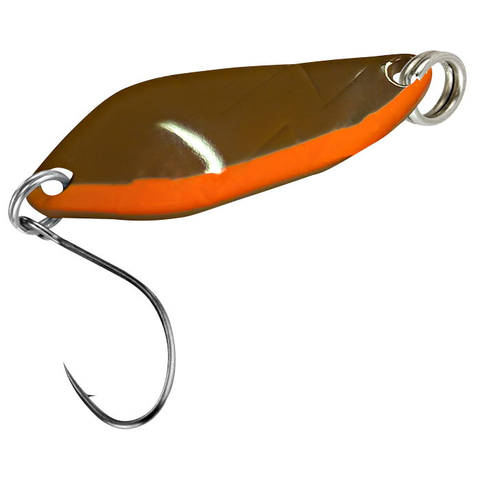 FTM Trout Spoon Strike (2,1 g, Braun/Orange UV)
