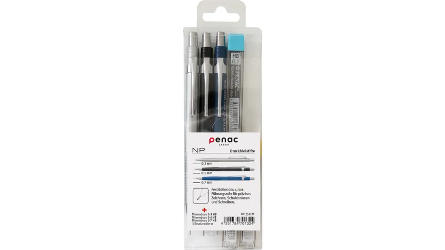 PENAC Druckbleistift-Set NP 9teilig