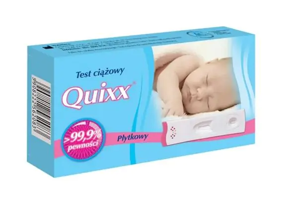 Quixx, ploča za testiranje trudnoće