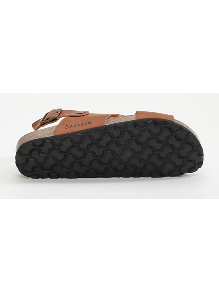 BACKSUN Leder-Sandalen 