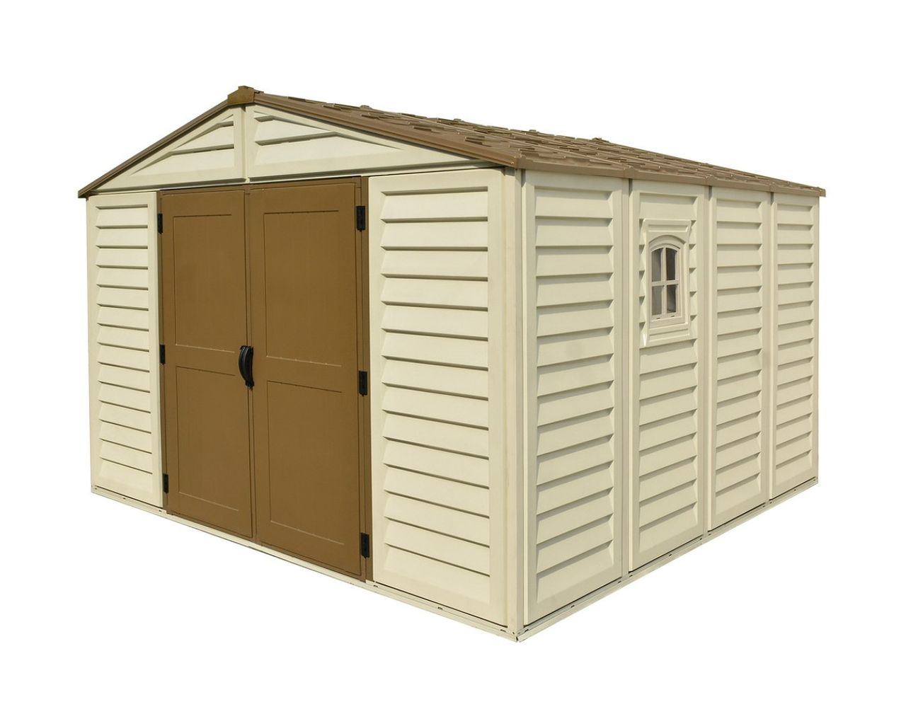 Duramax Kunststoffgerätehaus Duramax WoodBridge Plus 10 m² mit Bodenrahmen (Model 40224 -10x10´)