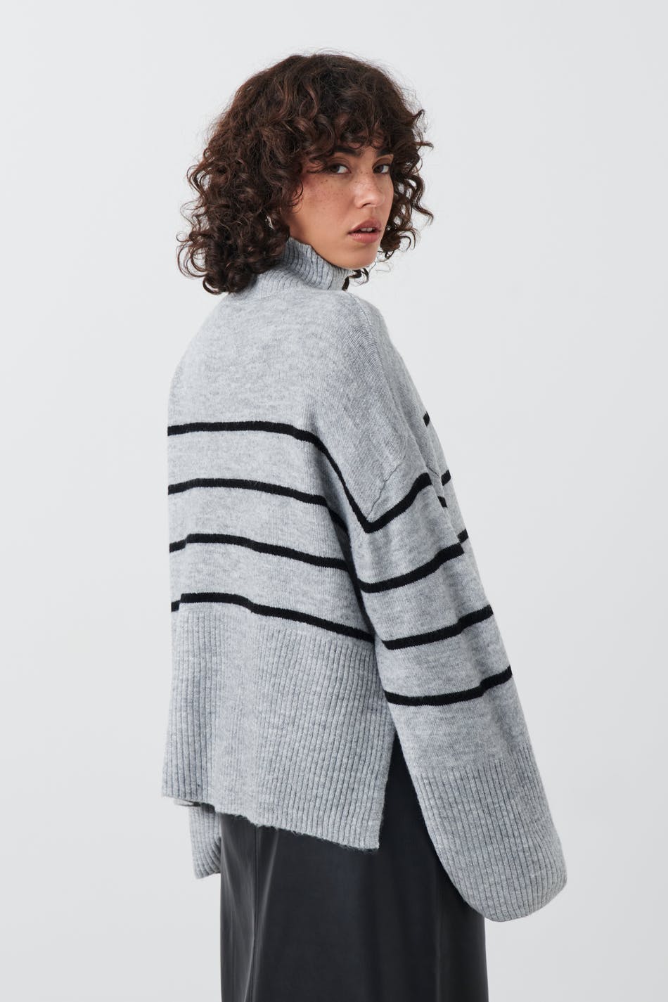 Turtleneck knit sweater