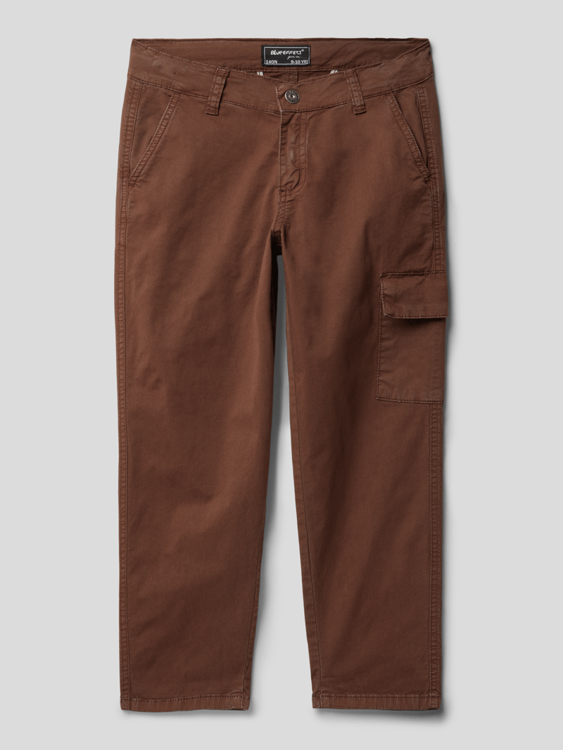 Hose mit Cargotasche Modell 'NORMAL' in schokobraun