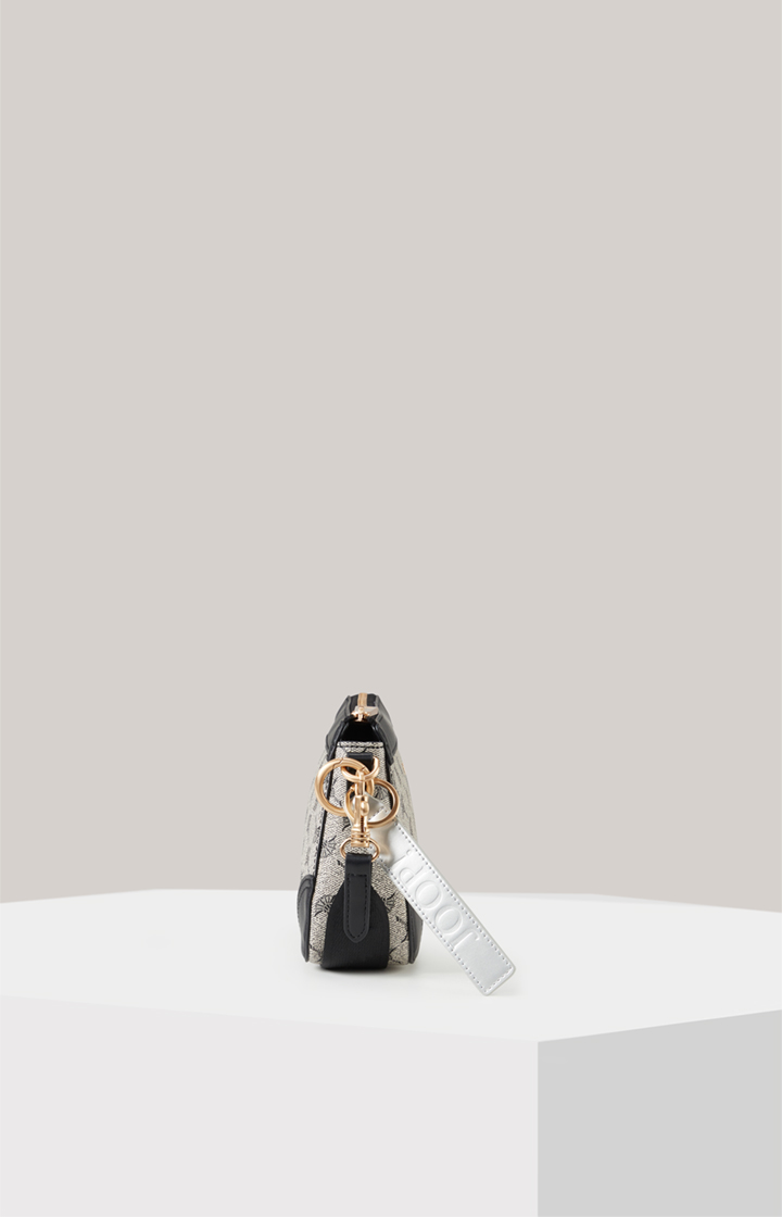 Schultertasche Mazzolino Edition Jasmina in Schwarz/Offwhite