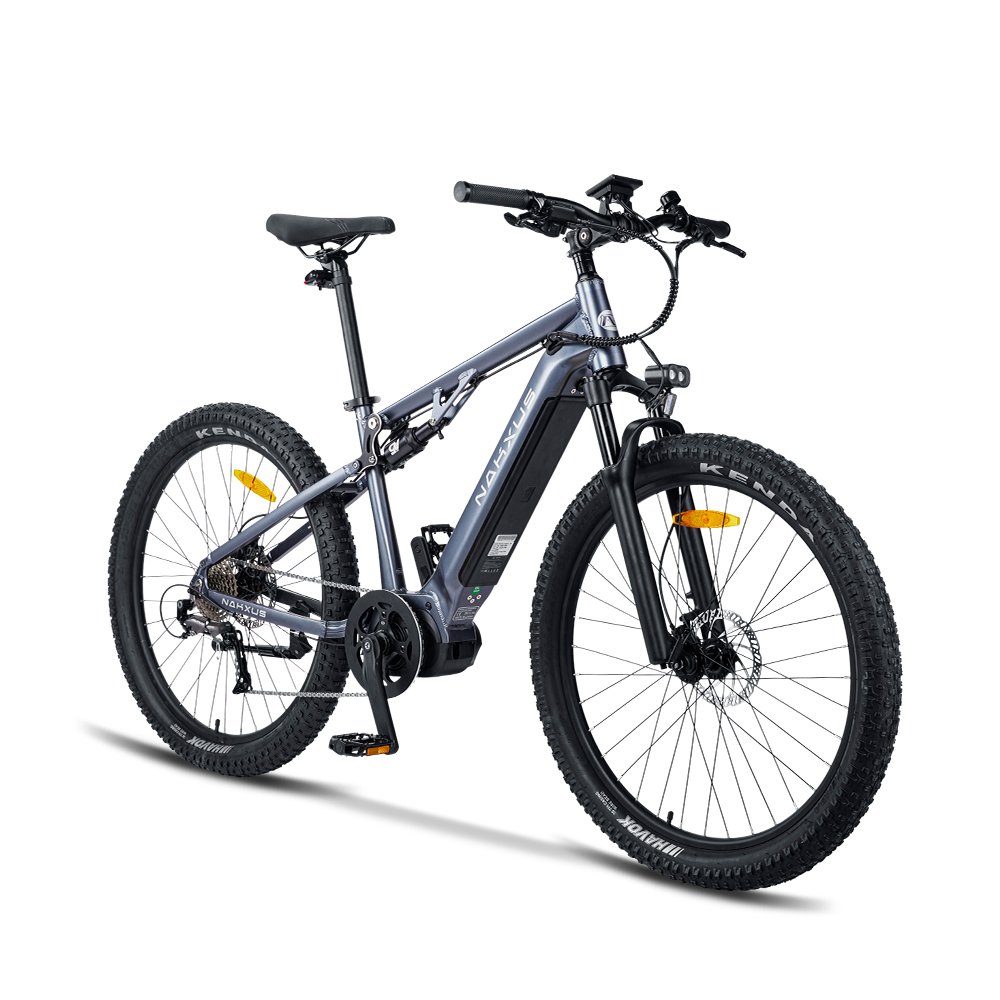 DOTMALL E-Bike nakxus Mittelmotor und breiten Reifen,9 Gang,36V 10.4AH 250W