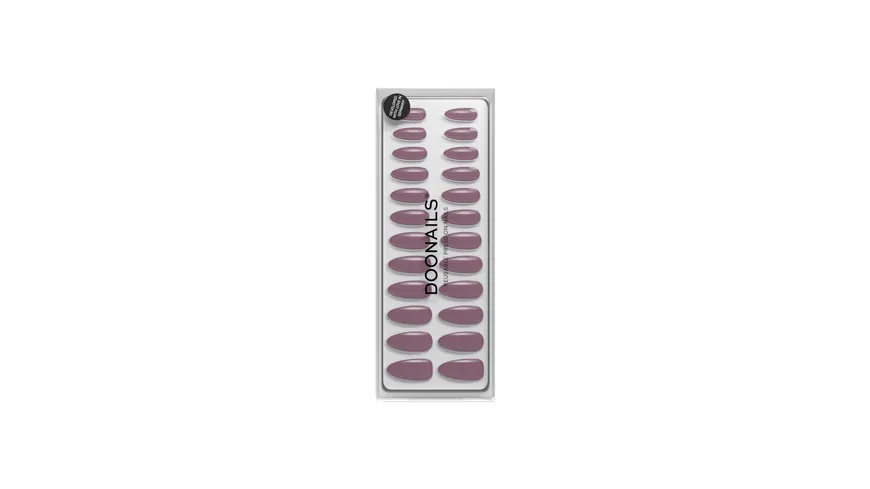 DOONAILS Soft Gel Press Ons Silent Night Mauve Medium Almond Silent Night Mauve - Silent Night Mauve