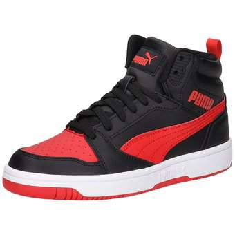 PUMA Rebound V6 Mid Jr Sneaker in schwarz