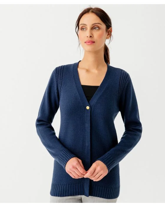 Gilet uni boutonné