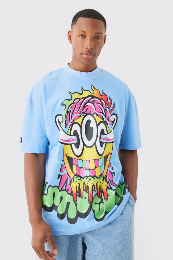 Oversize T-Shirt mit Print