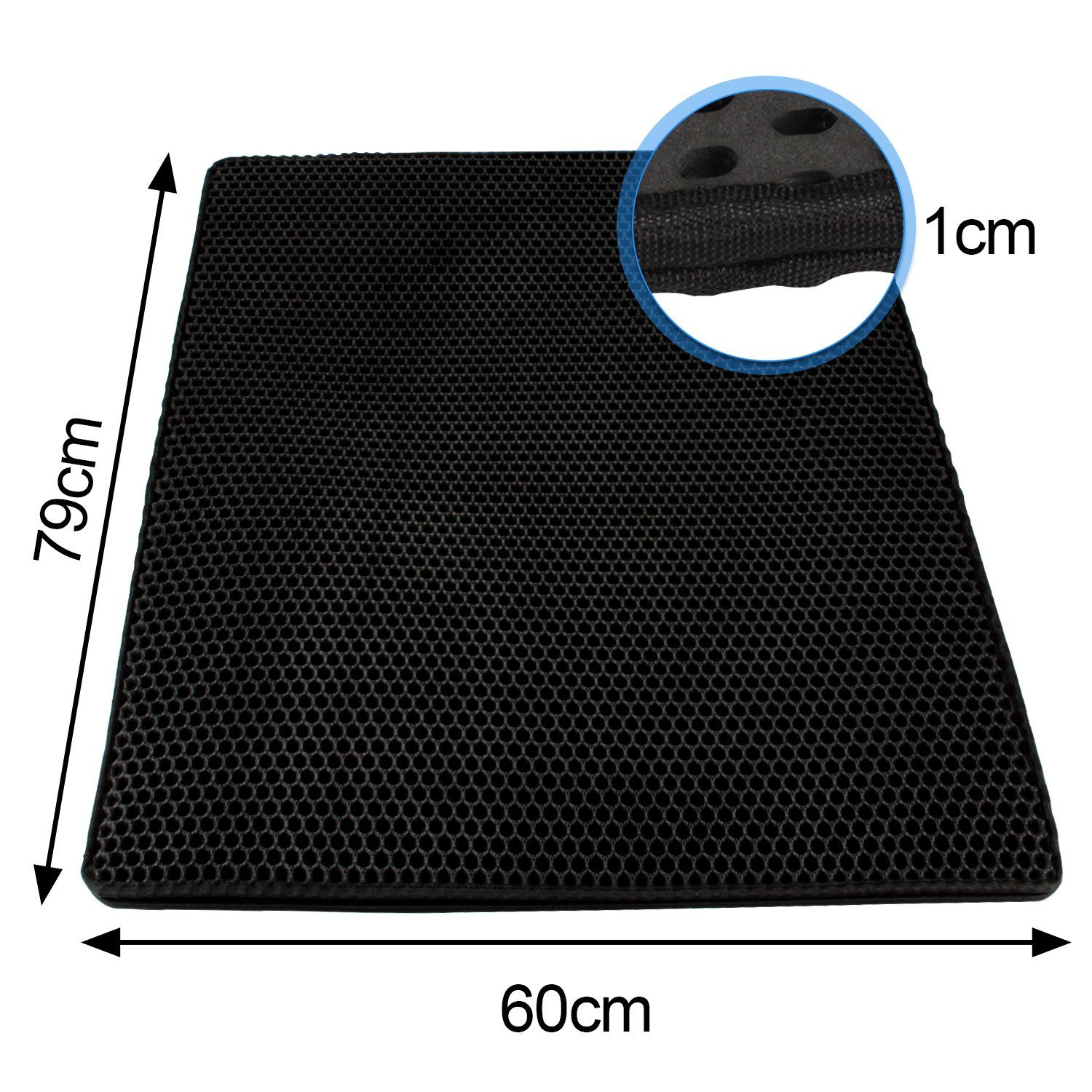 Lospitch Katzentoilette Katzenstreu Matte Katzenmatte Katzen Toilette Katzenklo Matte 78×60cm