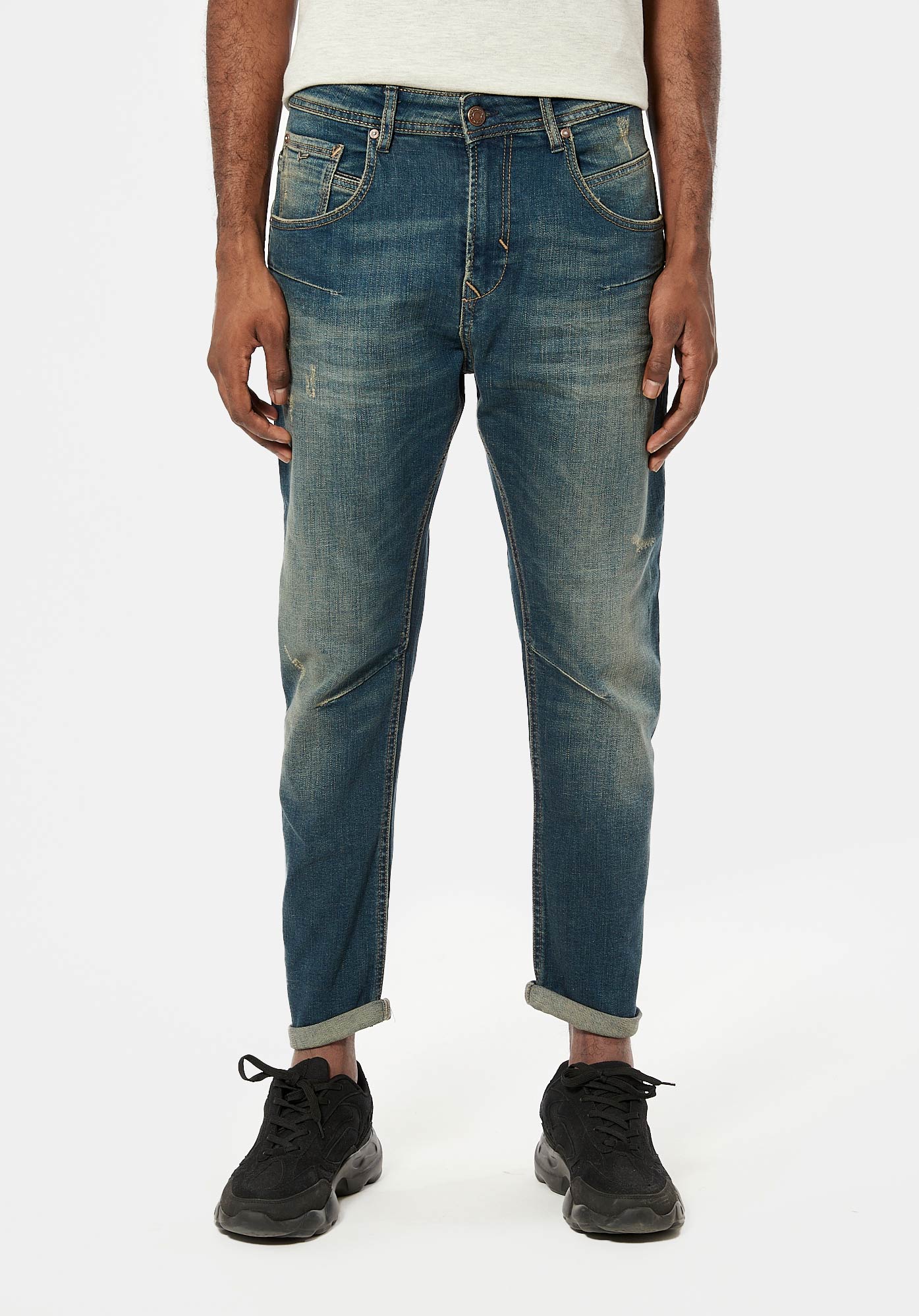 RAZED  Jean relaxed cropped Homme