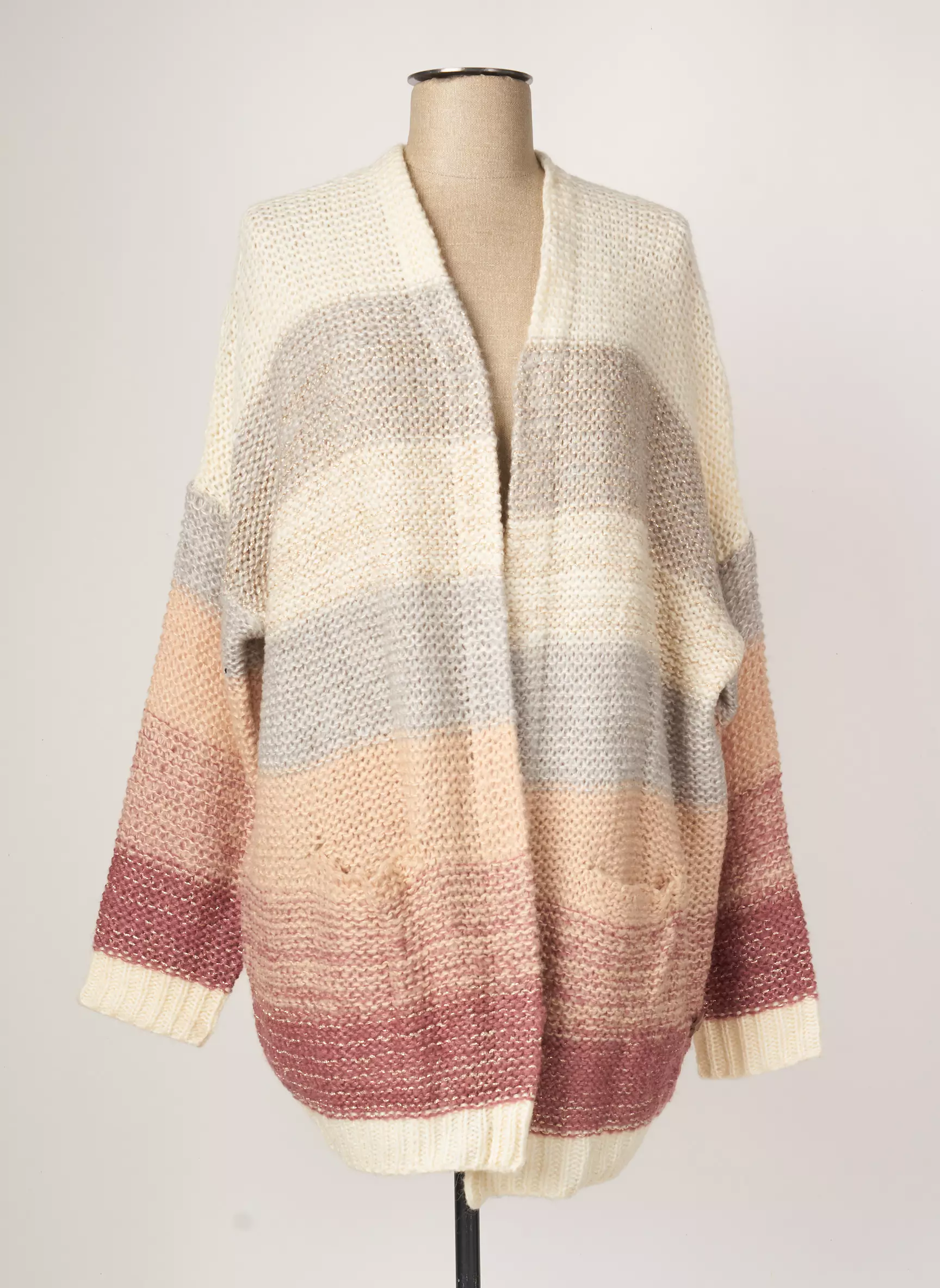 School Rag Cardigans Femme couleur beige