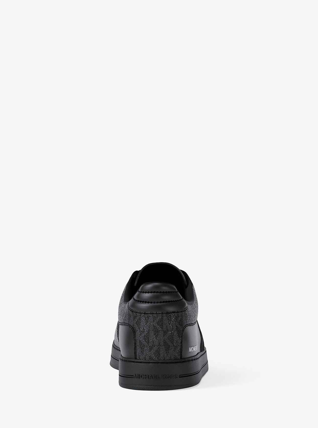 Sneaker in pelle con logo Brady Signature - NERO/NERO