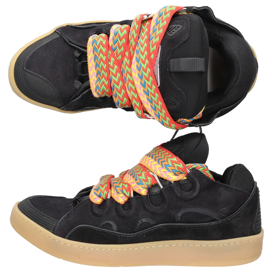 Lanvin - Sneaker low CURB Veloursleder - schwarz