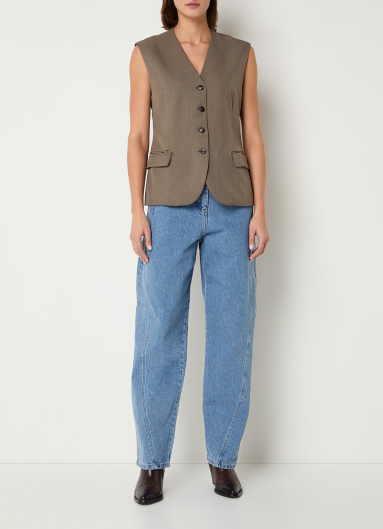 Neo Noir Gamina waistcoat with flap pockets
