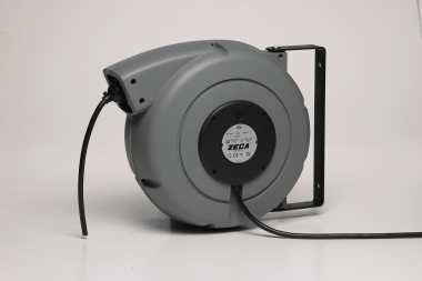 Zeca 10000355 7325 Kabeltrommel mit Federmechanismus für 20 m Kabel, 230 Volt