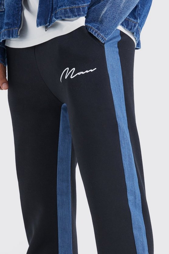 Man Signature Denim-Jogginghose