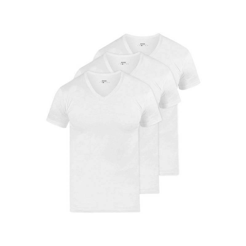 Snocks Unterhemd V-Ausschnitt aus Bio-Baumwolle T-Shirt Herren