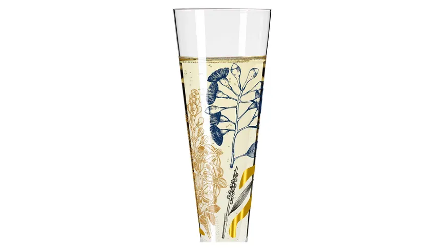 RITZENHOFF Champagnerglas Goldnacht #34 von Concetta Lorenzo Gold, Schwarz