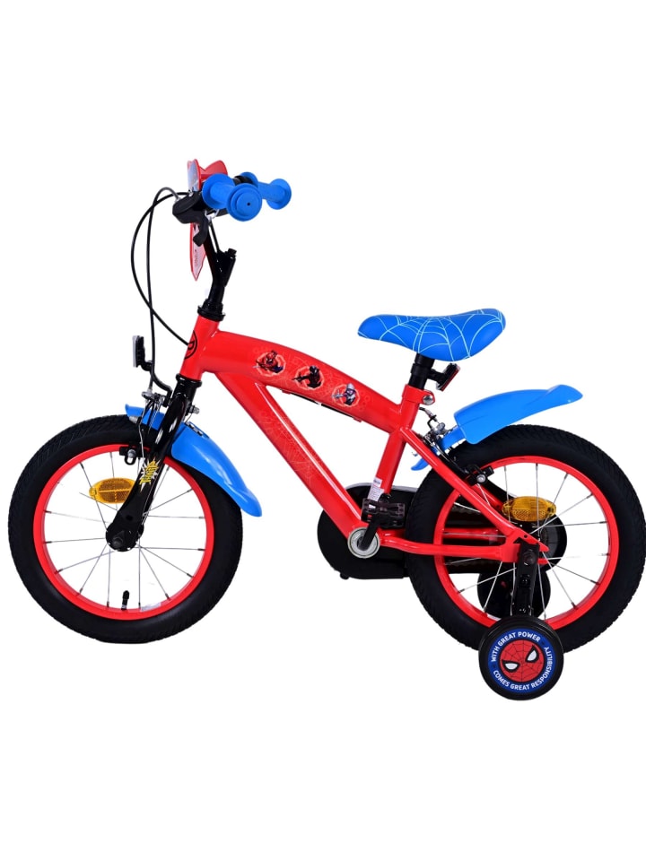 Volare Kinderfahrrad Ultimate Spider-Man Blau/Rot Jungen 14 Zoll Kinderrad 4 Jahre günstig kaufen onesize