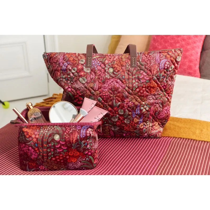Pip Studio Tilda Tote Bag Querida Quilted Velvet - Red