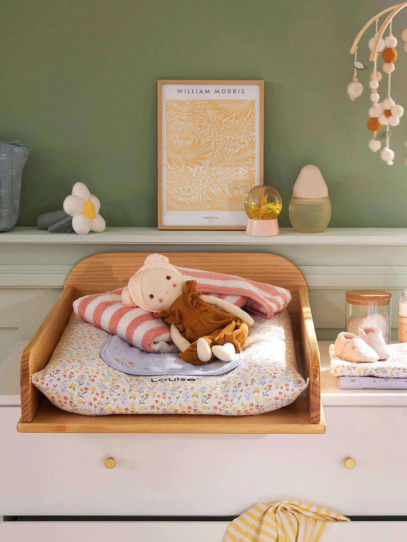 Vertbaudet Baby Wickelauflagen-Set GIVERNY, personalisierbar Oeko-Tex - mehrfarbig