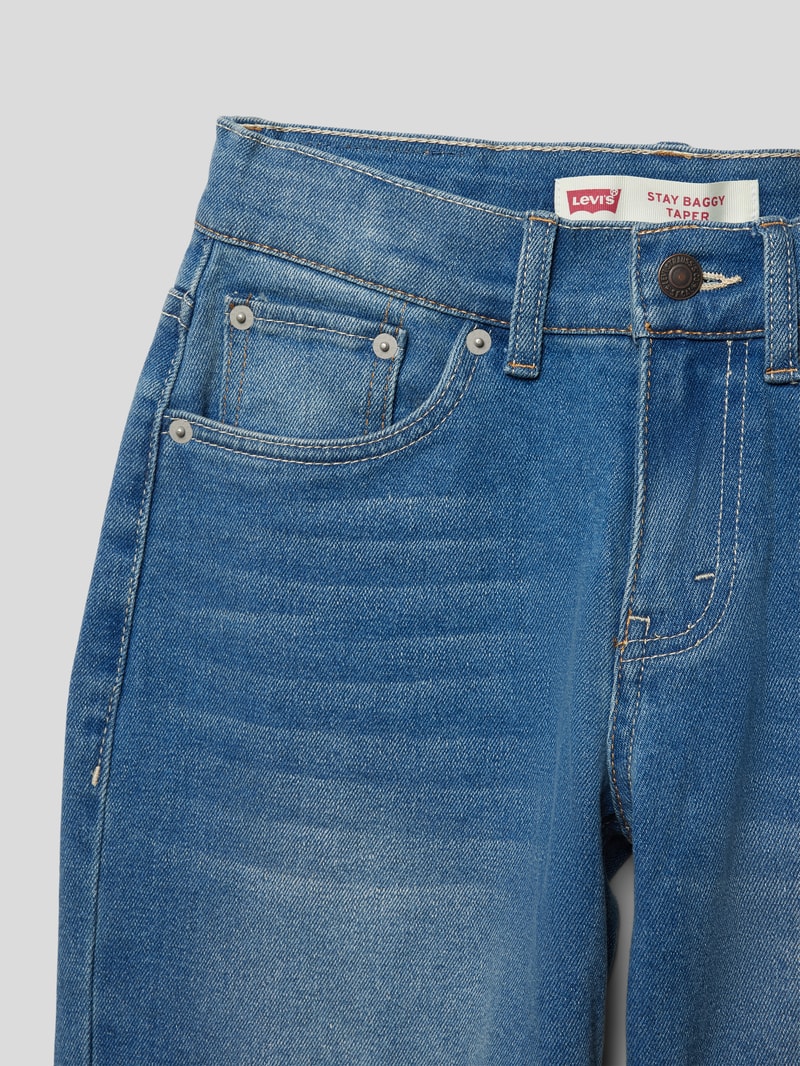 Relaxed Fit Jeans im 5-Pocket-Design Modell 'STAY BAGGY TAPER' in blau