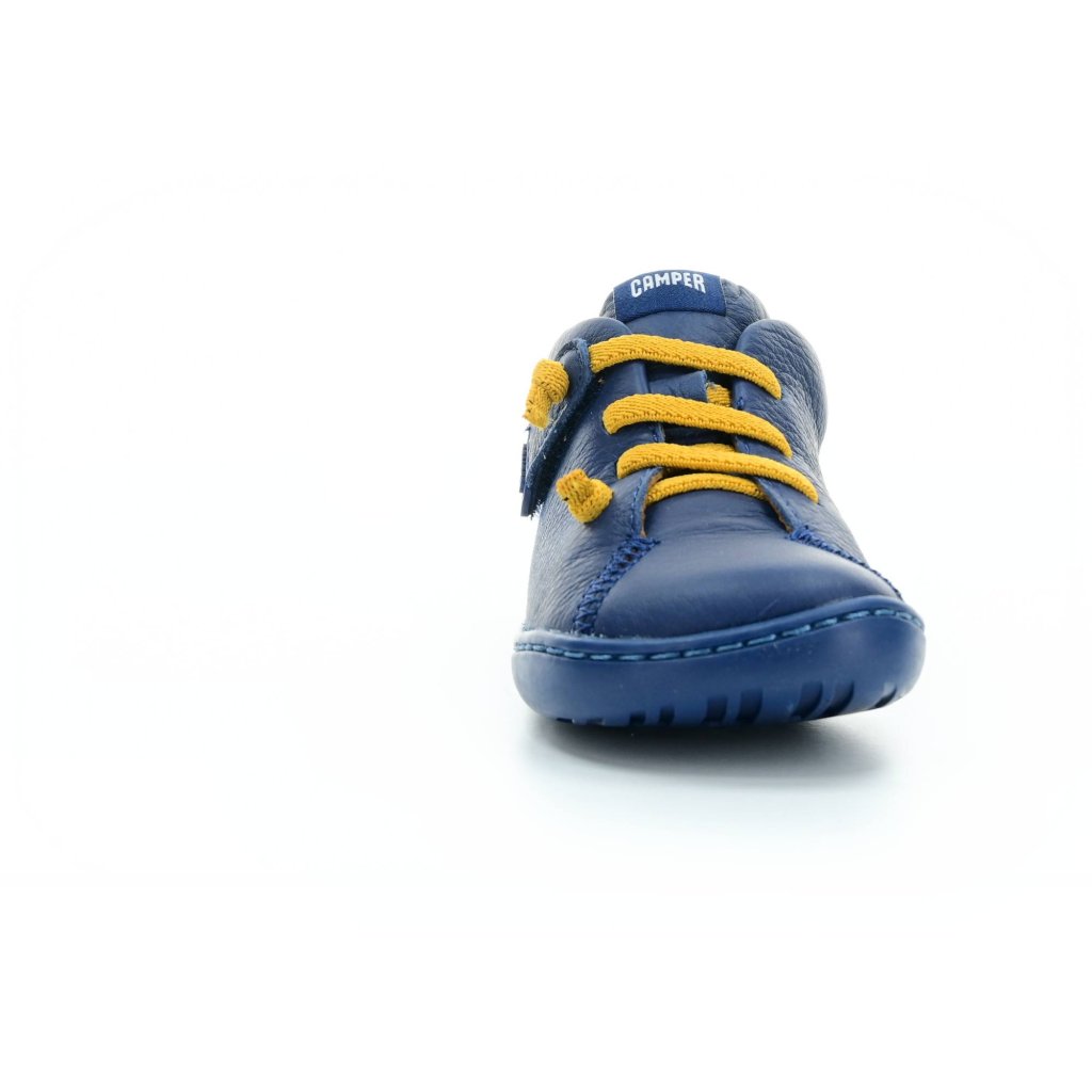 Camper Peu Cami Sell. Yard Traktor Blue (80153-099 First Walkers) dunkel blaue Mid Cut Barfußschuhe