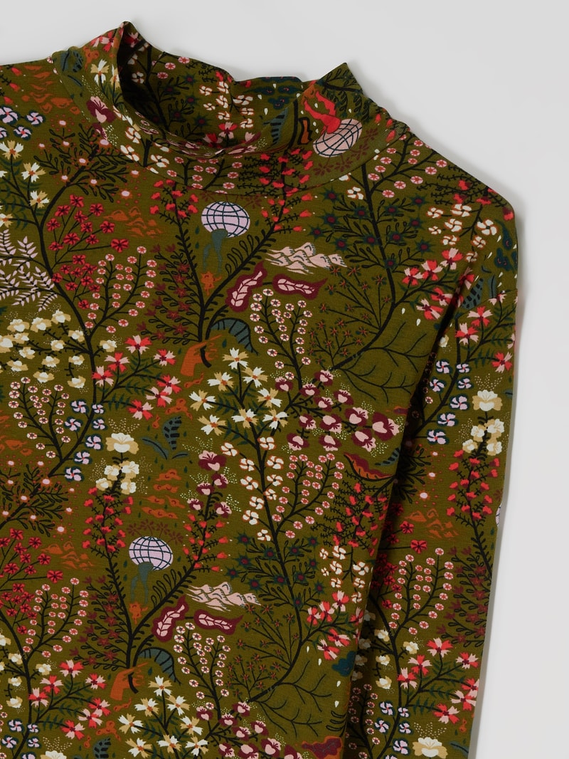 Longsleeve mit Stretch-Anteil in sand