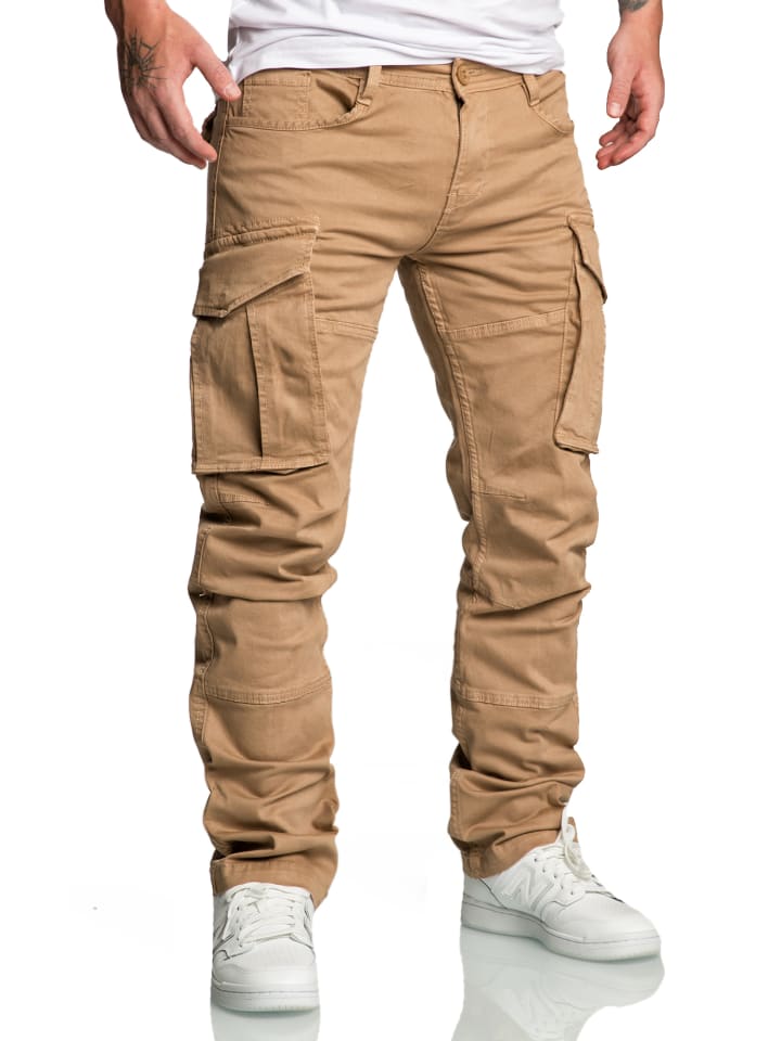 Amaci&Sons Cargo Jogger-Chino WYATT in Beige günstig kaufen