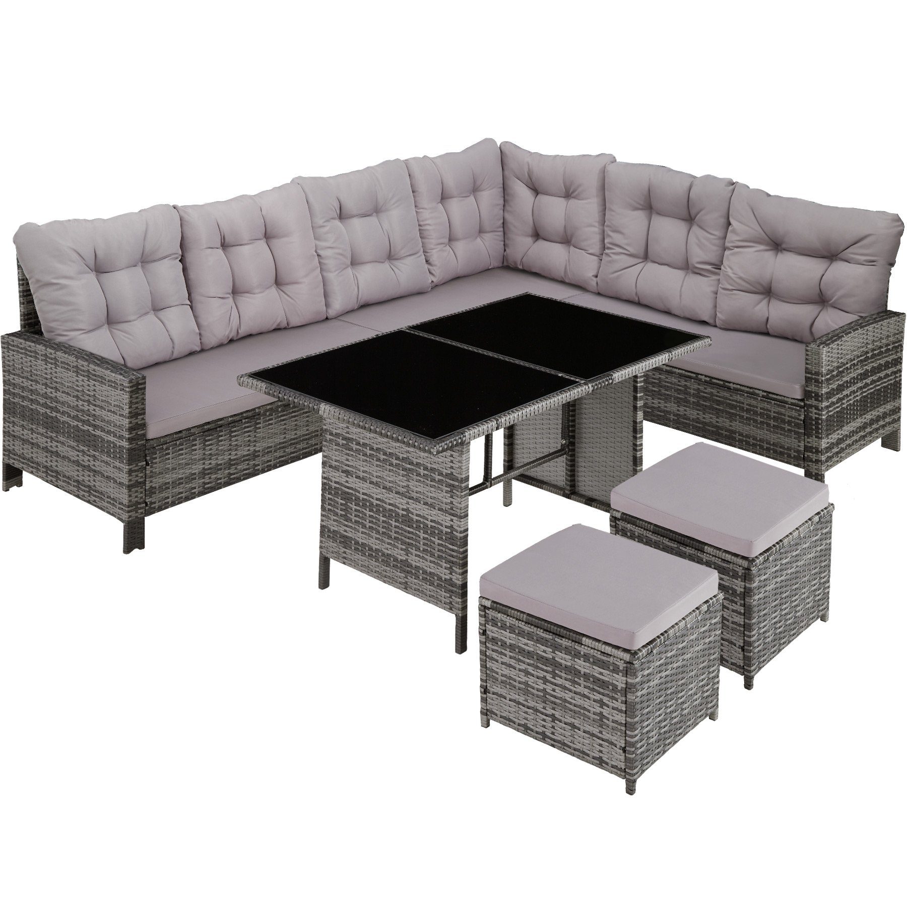 tectake Loungeset Barletta, (Set, 6-tlg)