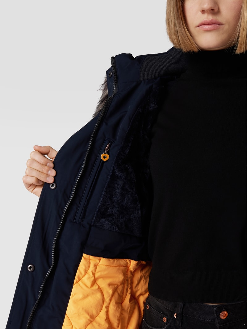 Funktionsjacke mit abnehmbarem Webpelz im Modell 'Wolkenlos 878' in marineblau