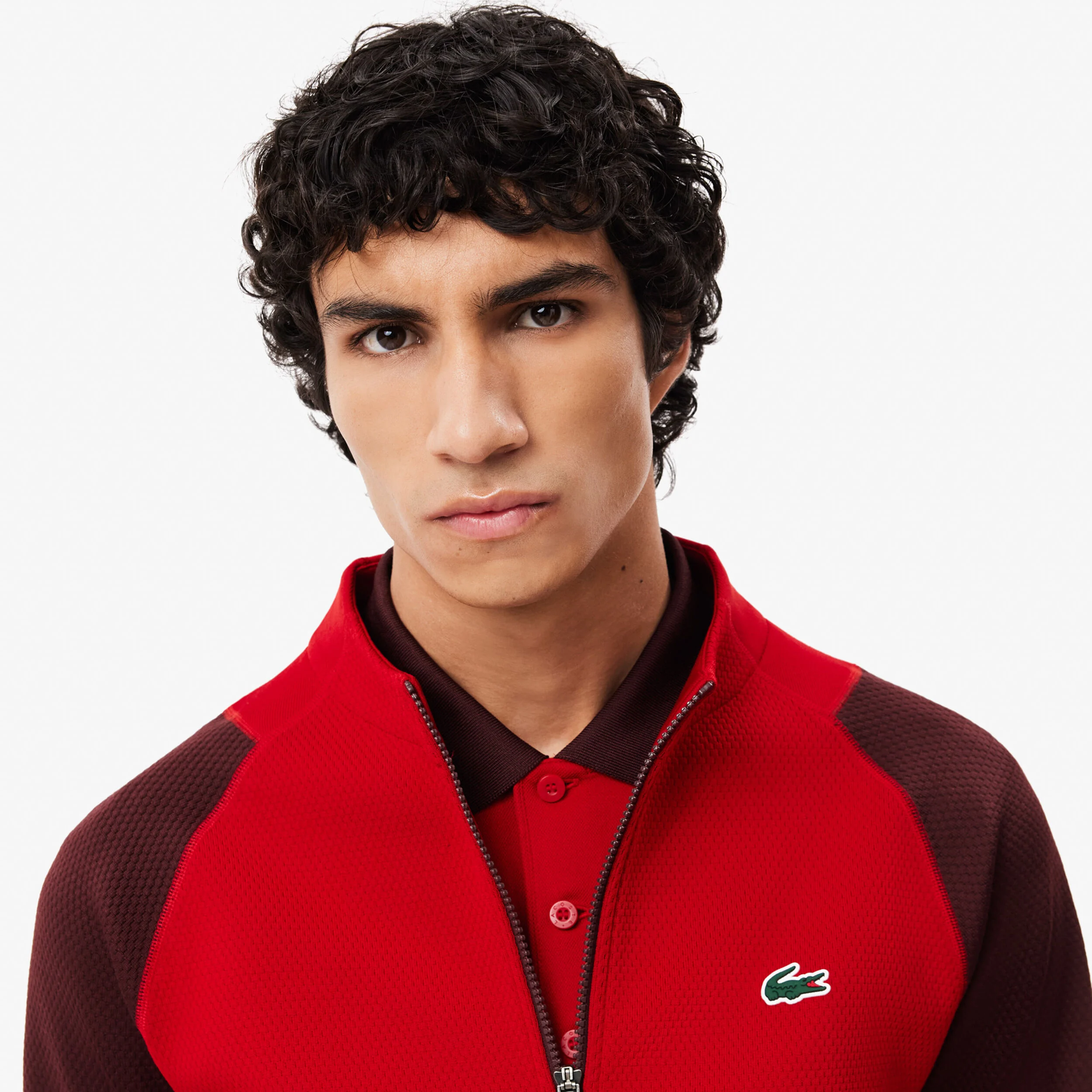 Trainingsjacke Herren - Rot, Dunkelrot
