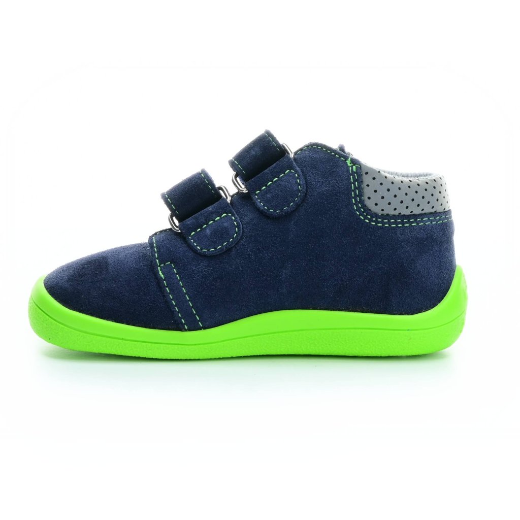 Beda Marcus mit Membran (BF 0001/W/M/02) dunkelblaue Barfuß-Stiefeletten