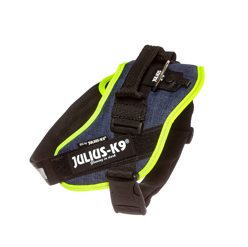 JULIUS-K9 Hundegeschirre JULIUS-K9 IDC Powergeschirr neon mix blau M
