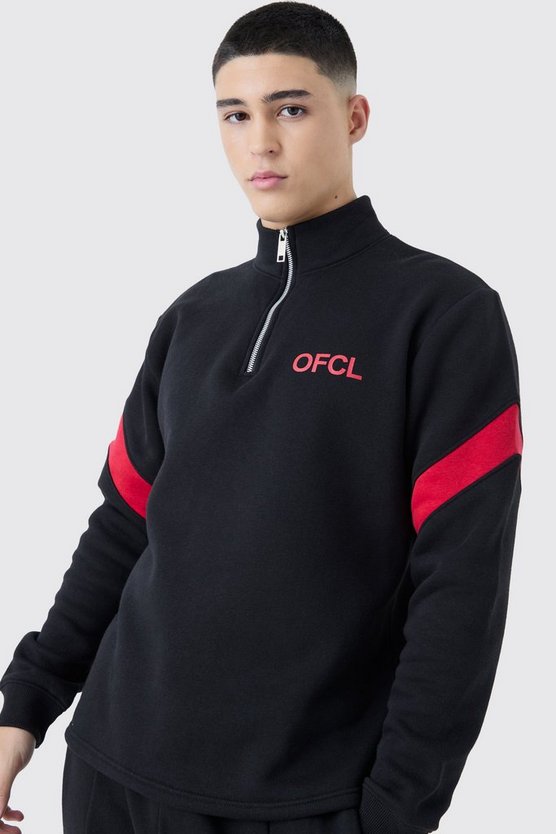 Official Colorblock Trainingsanzug mit Reißverschluss