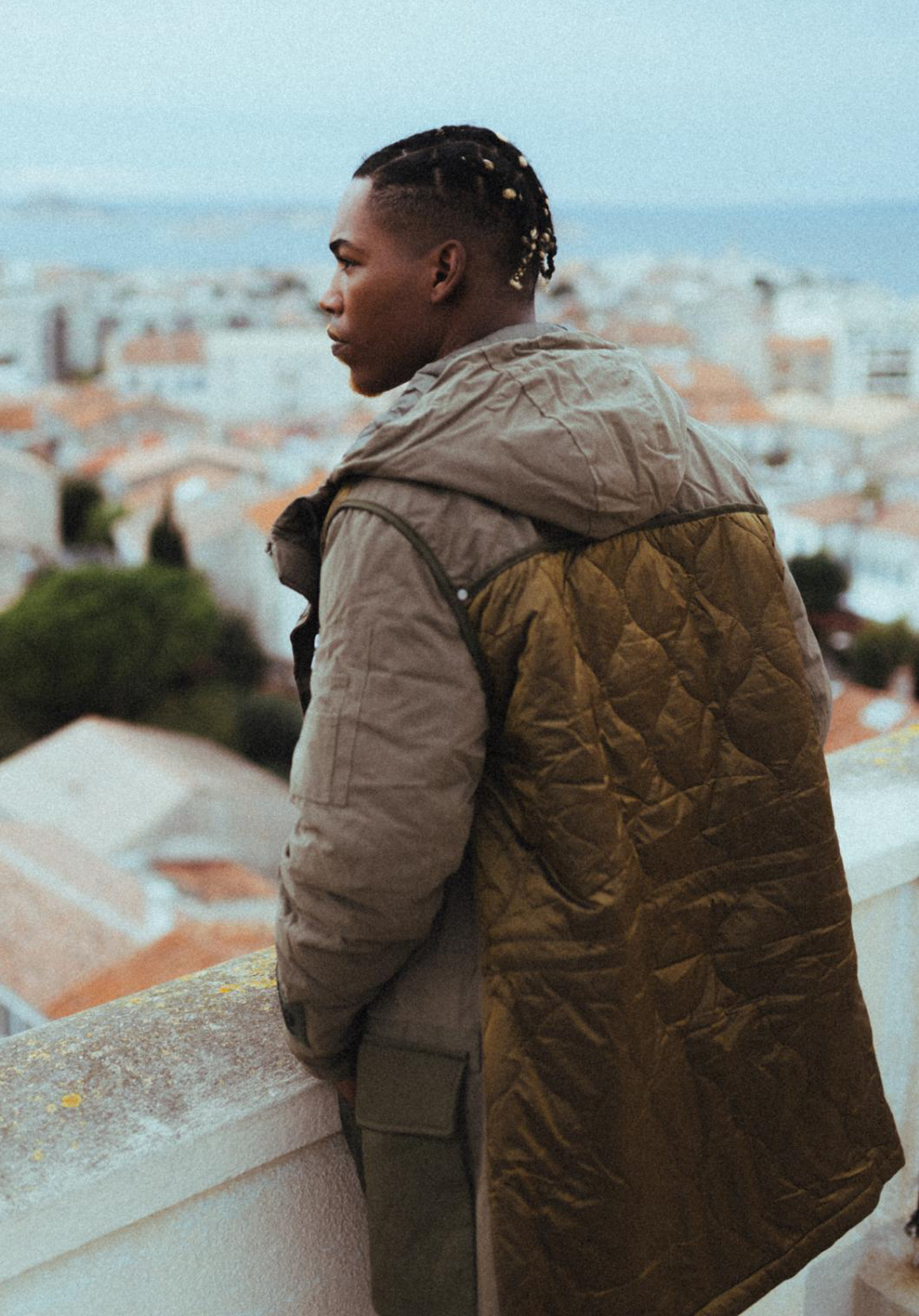 VOMPY  Parka kaki homme