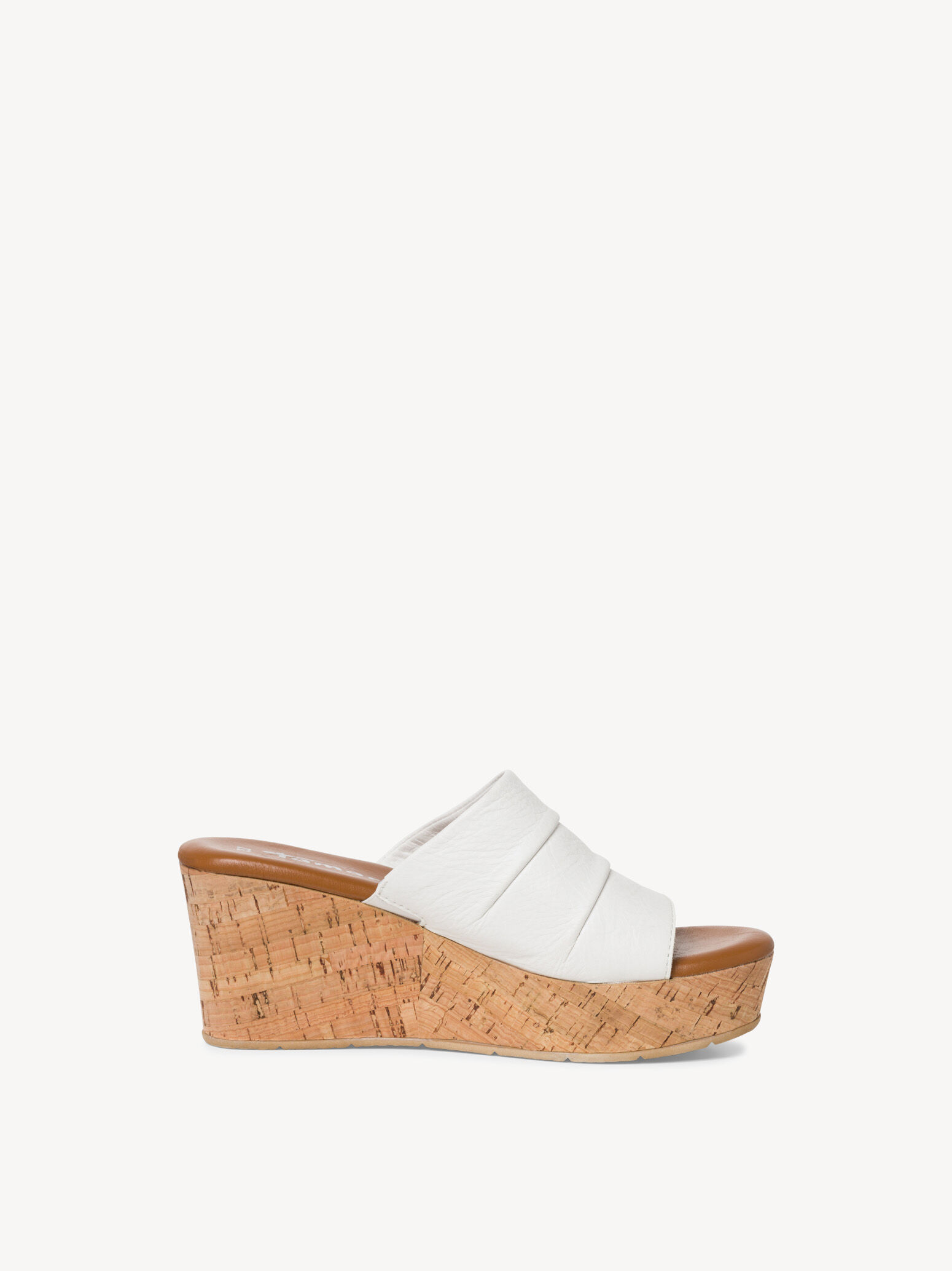 Mule en cuir - blanc