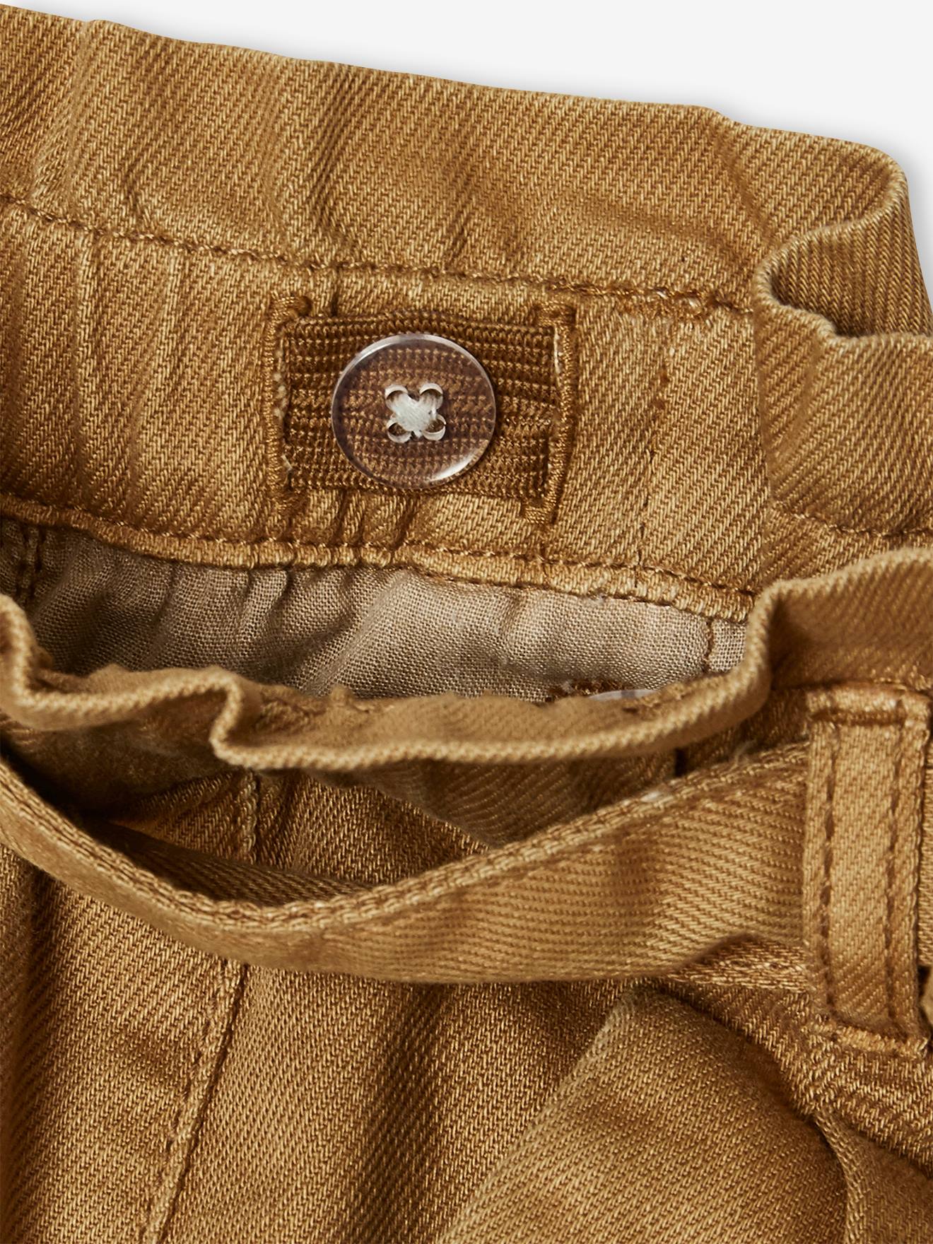 Pantalon large 7/8ème fille marron