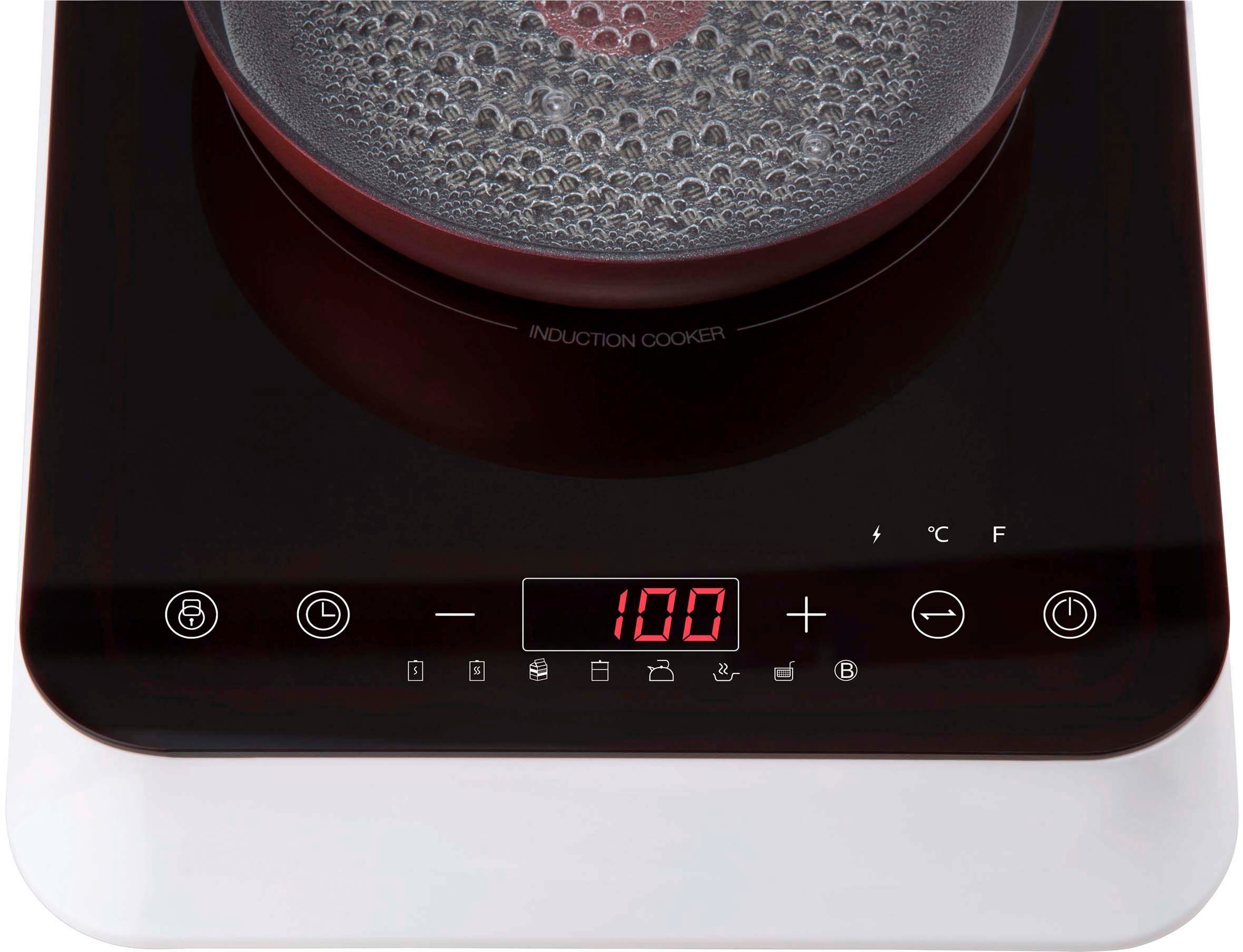 Medion® Einzel-Induktionskochplatte MD 18490, Topferkennung und Abschaltautomatik