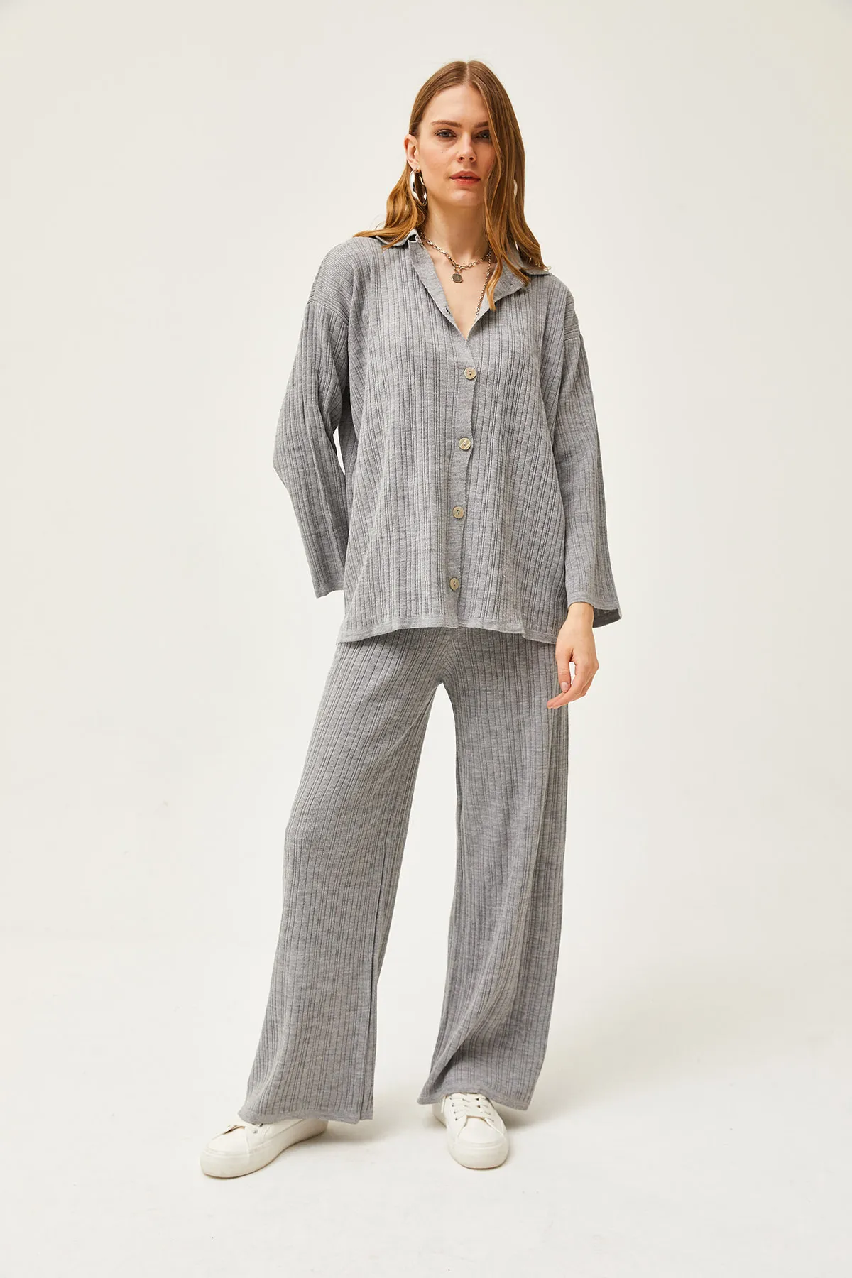Olalook  Zweiteiler - Grau - Regular Fit