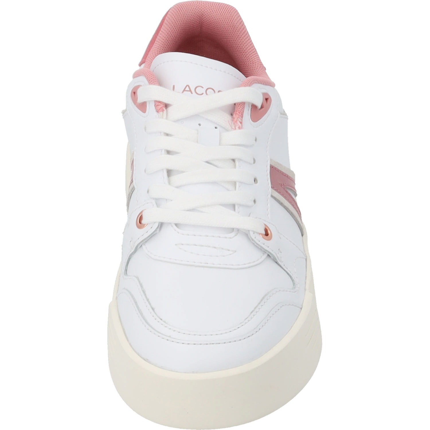 Lacoste L002 Evo 47SFA0050, Schnürschuhe, Damen, weiß / light pink