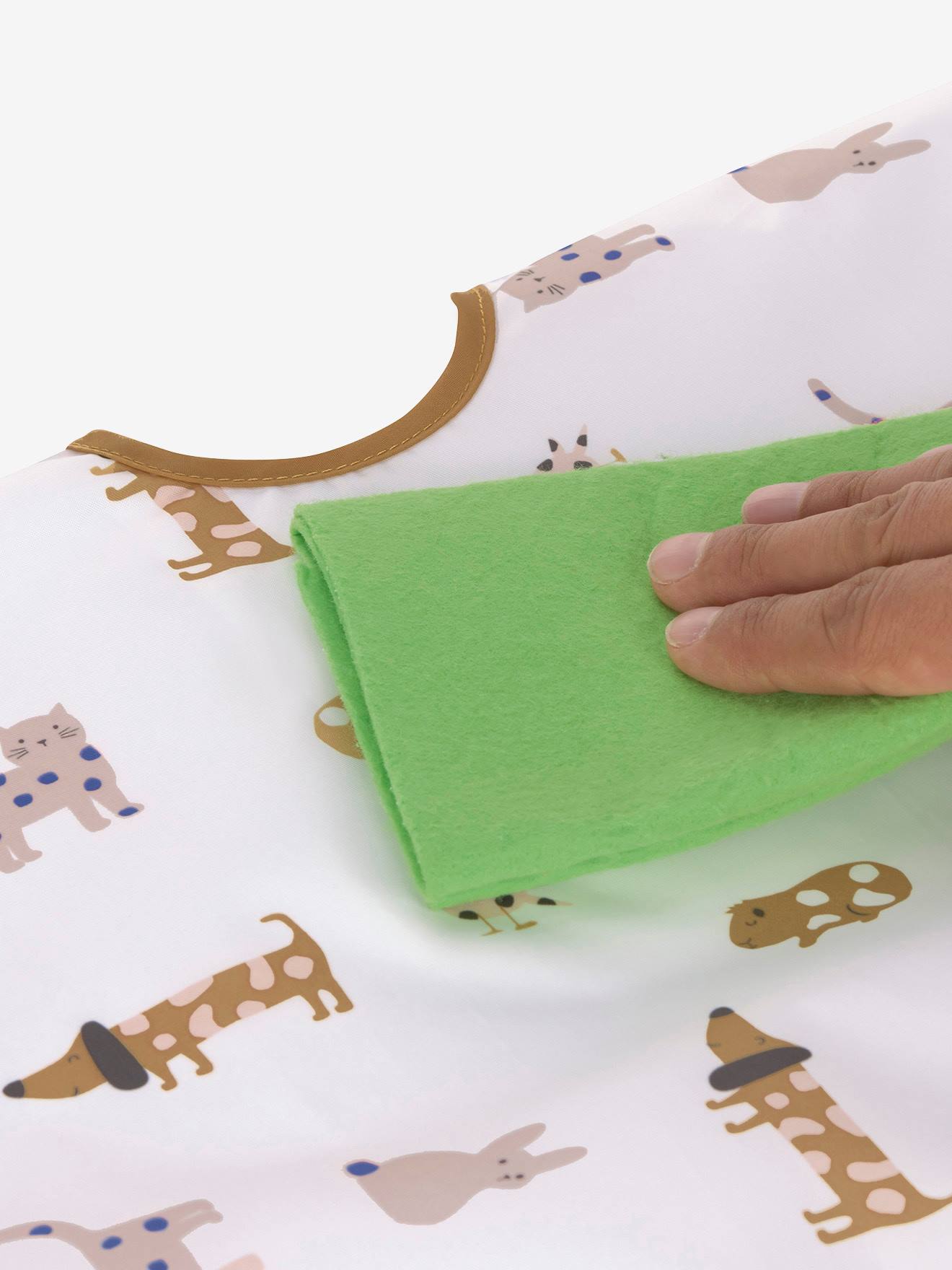 Lässig Baby 2er-Set Ärmellätzchen LÄSSIG - weiß bedruckt