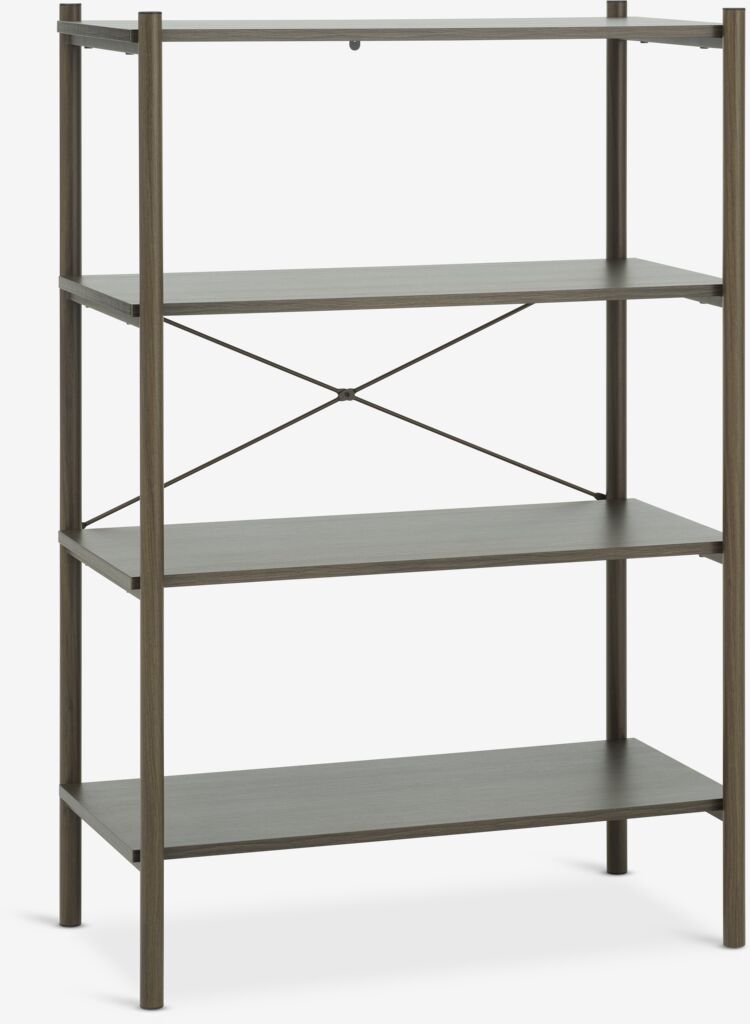 LINDVED LINDVED Bookcase with 4 shelves, dark oak