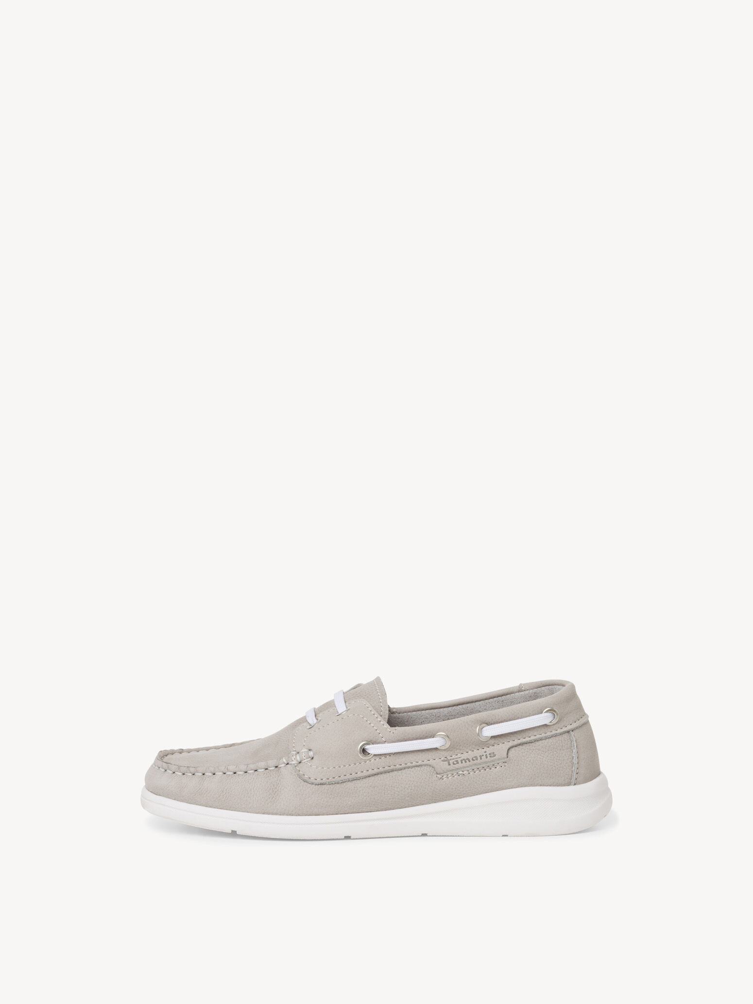 Mocassin en cuir - gris