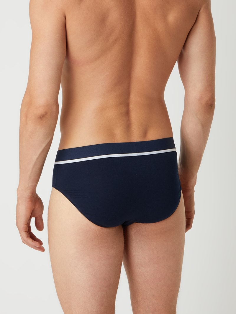Slip mit Label-Details Modell 'Rio' im 3er-Pack in rot