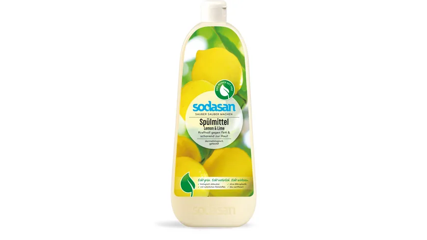 sodasan Geschirrspülmittel Lemon & Lime 1 l