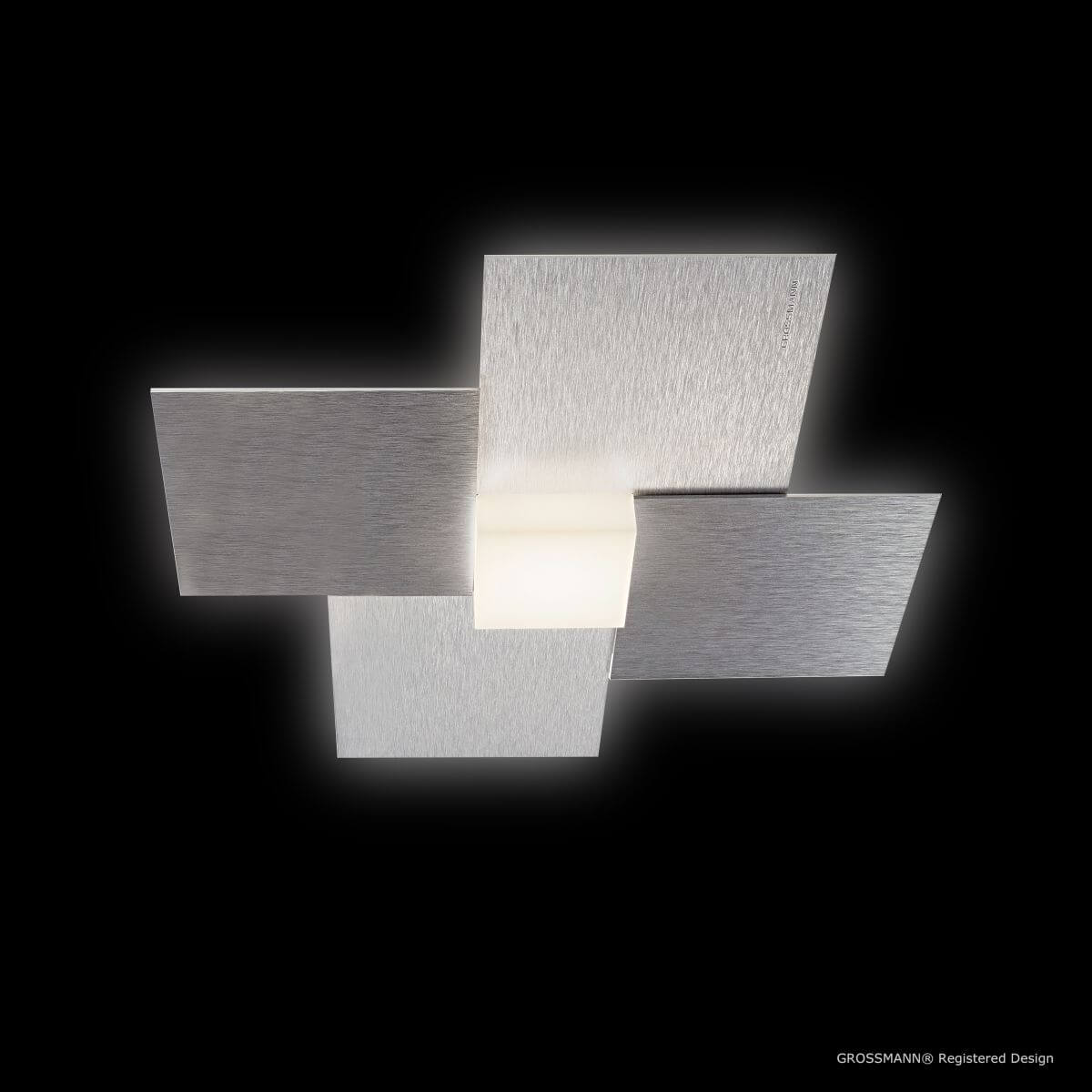 Grossmann 1-flg LED Deckenleuchte Creo Aluminium