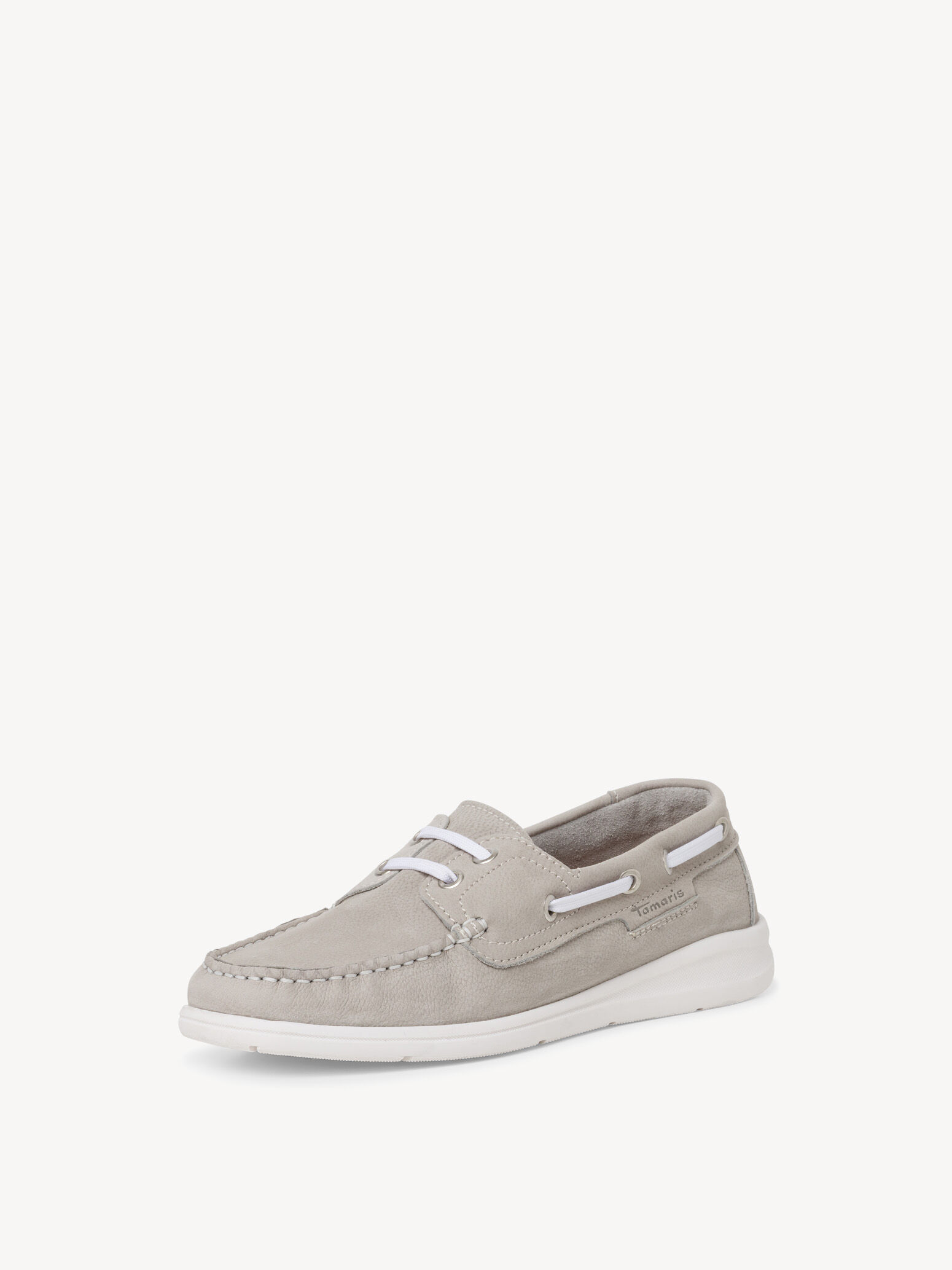 Mocassin en cuir - gris